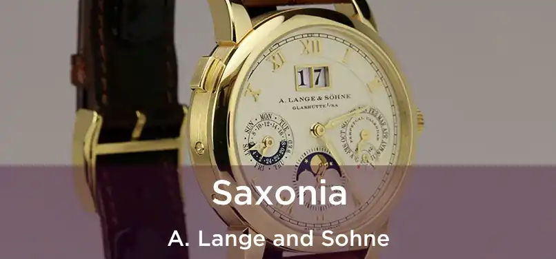  Saxonia A. Lange and Sohne